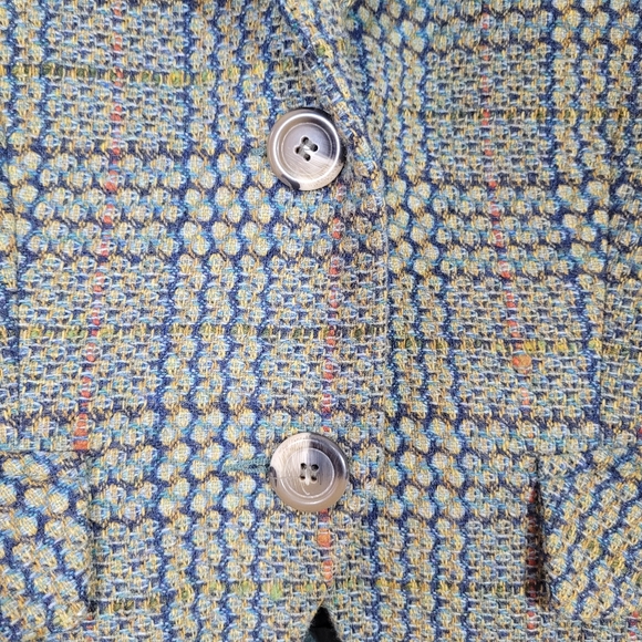 CAbi wool tweed blazer with rabbit fur trim collar - Picture 3 of 9